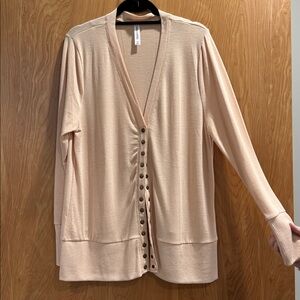 Zenana Outfitters Cream/tan Knit Top